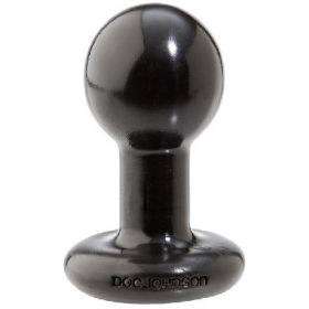Round Butt Plug Small - Black
