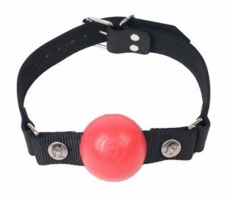 Nickel Free Silicone Ball Gag Large - Red